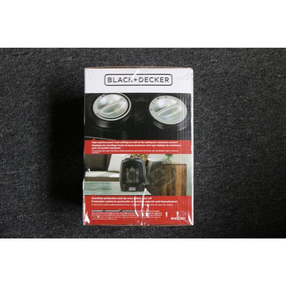 New Black and Decker Ceramic Heater Black BHDC201 Space Heater - Picture 2 of 4